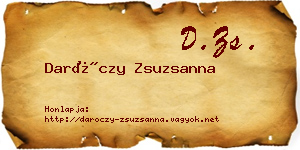 Daróczy Zsuzsanna névjegykártya